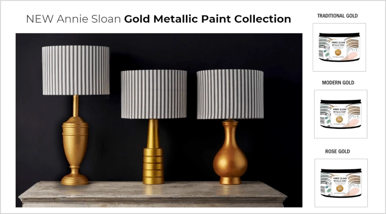 Maison Warehouse New Gold Metallic Paint Collection